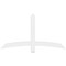Ekena Millwork Bellingham Architectural Grade PVC Gable Bracket, 60"W x 32 1/2"H x 2"D x 4"F, 13/12 Pitch GBP060X33X0204BEL00 - alternate 4